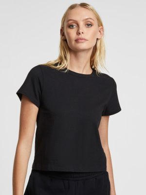 3 X 4 MINI SS TEE JET BLACK