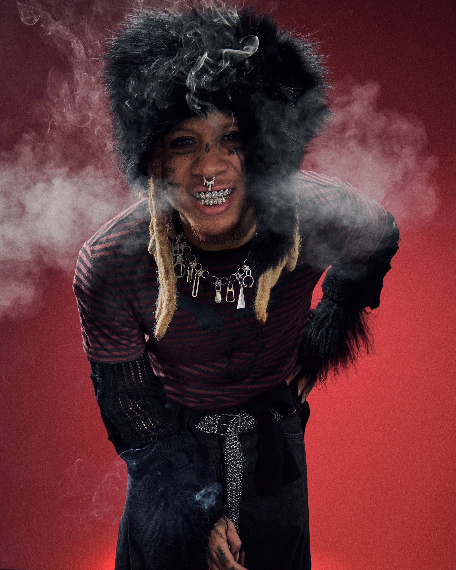 ANGEL SIOUX SS TEE RED STRIPE - Image 2