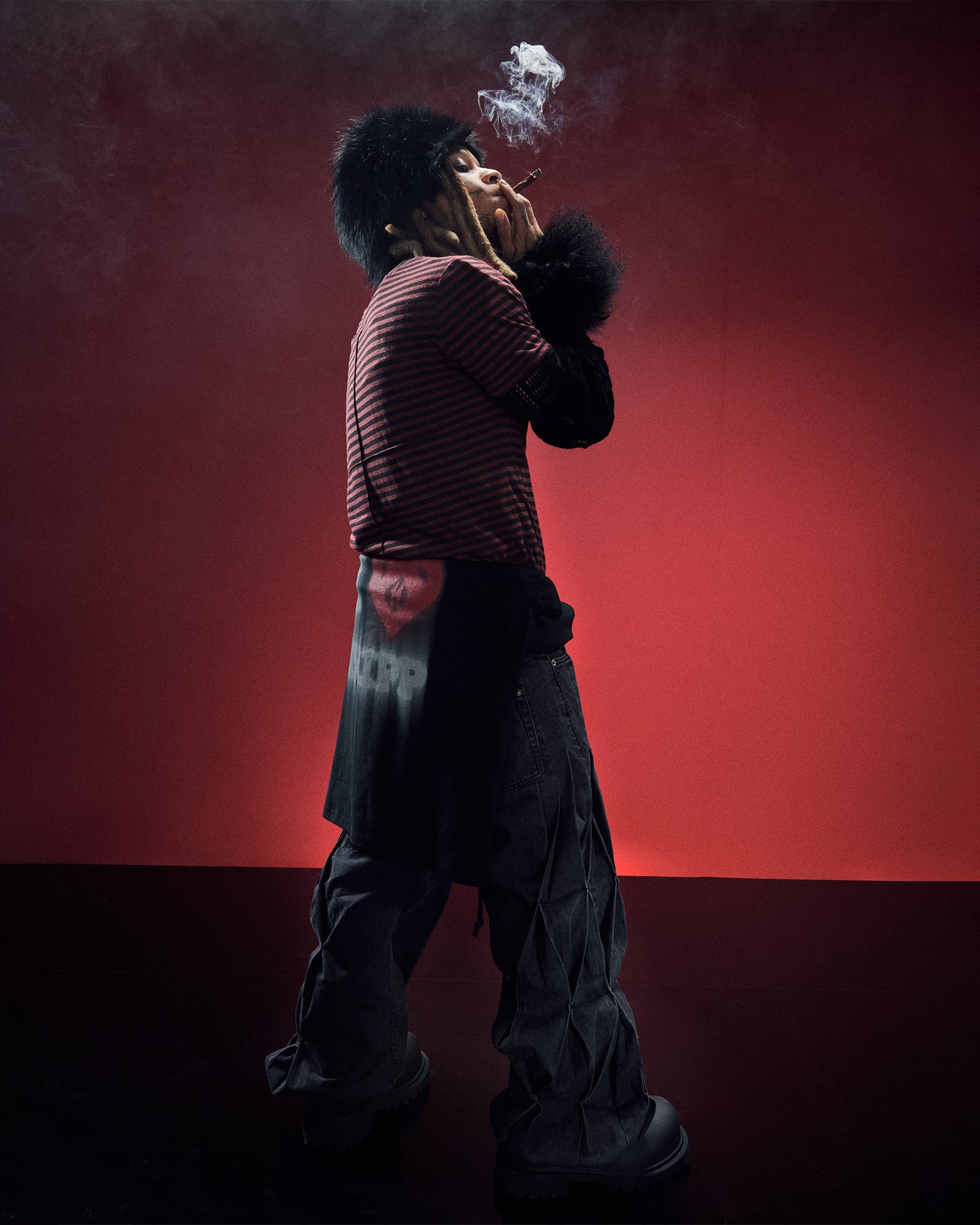 ANGEL SIOUX SS TEE RED STRIPE - Image 5