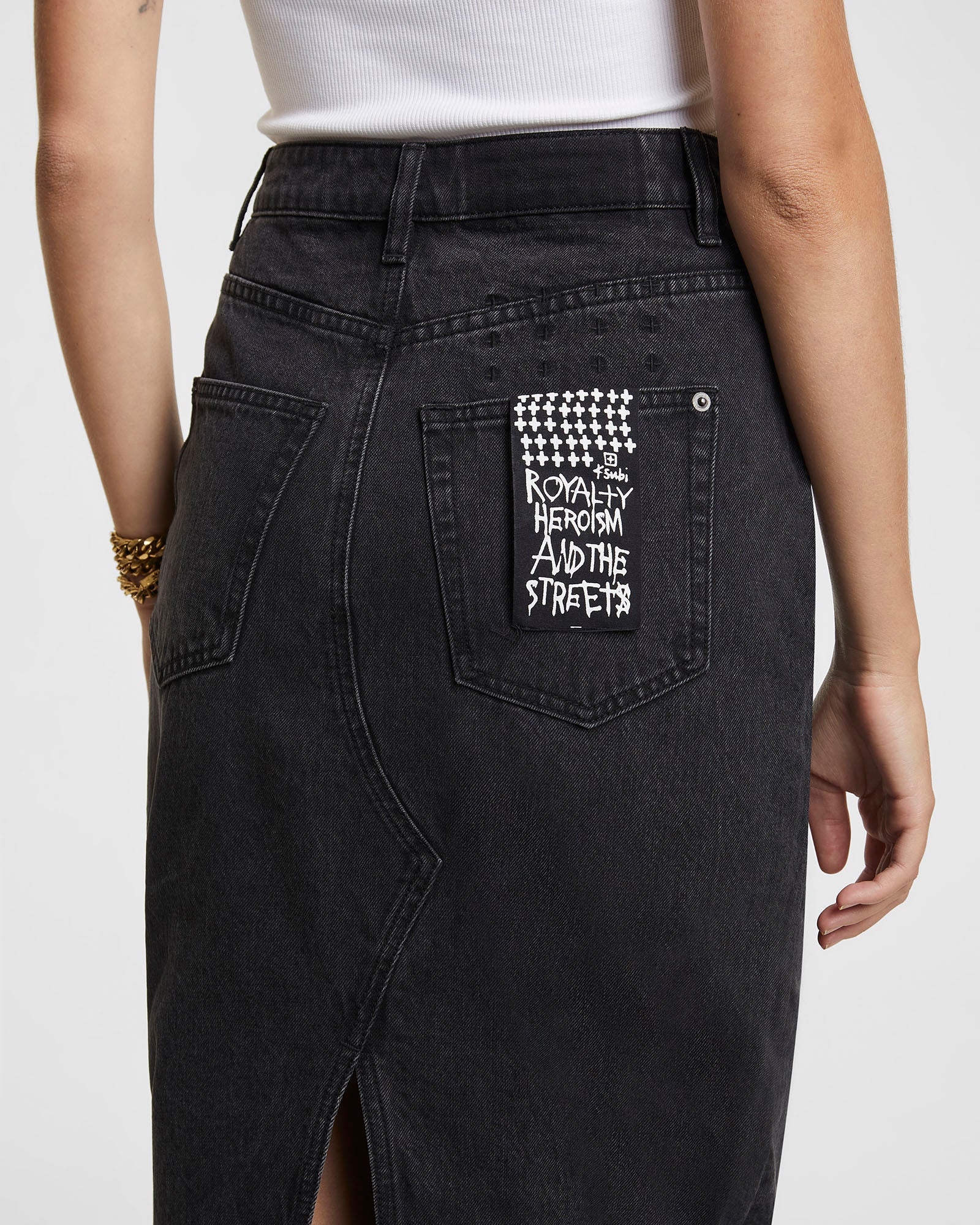 JAGGED SKIRT DOWNTOWN BLACK - Image 5