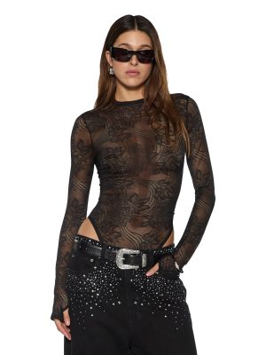 ADELE LS BODYSUIT BLACK LACE