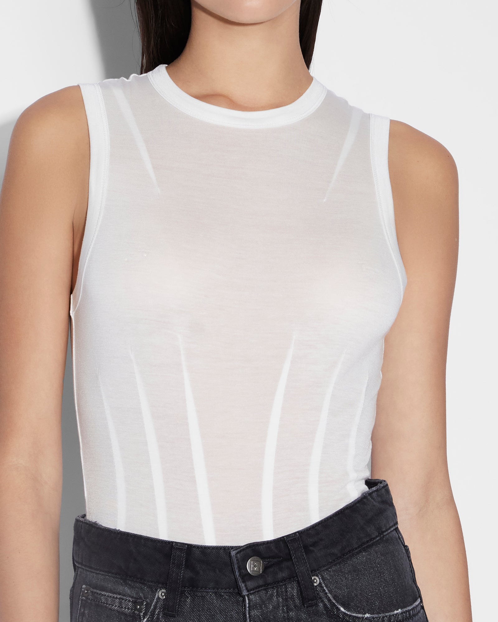 RESTRICT CORSET BODYSUIT ECRU - Image 5