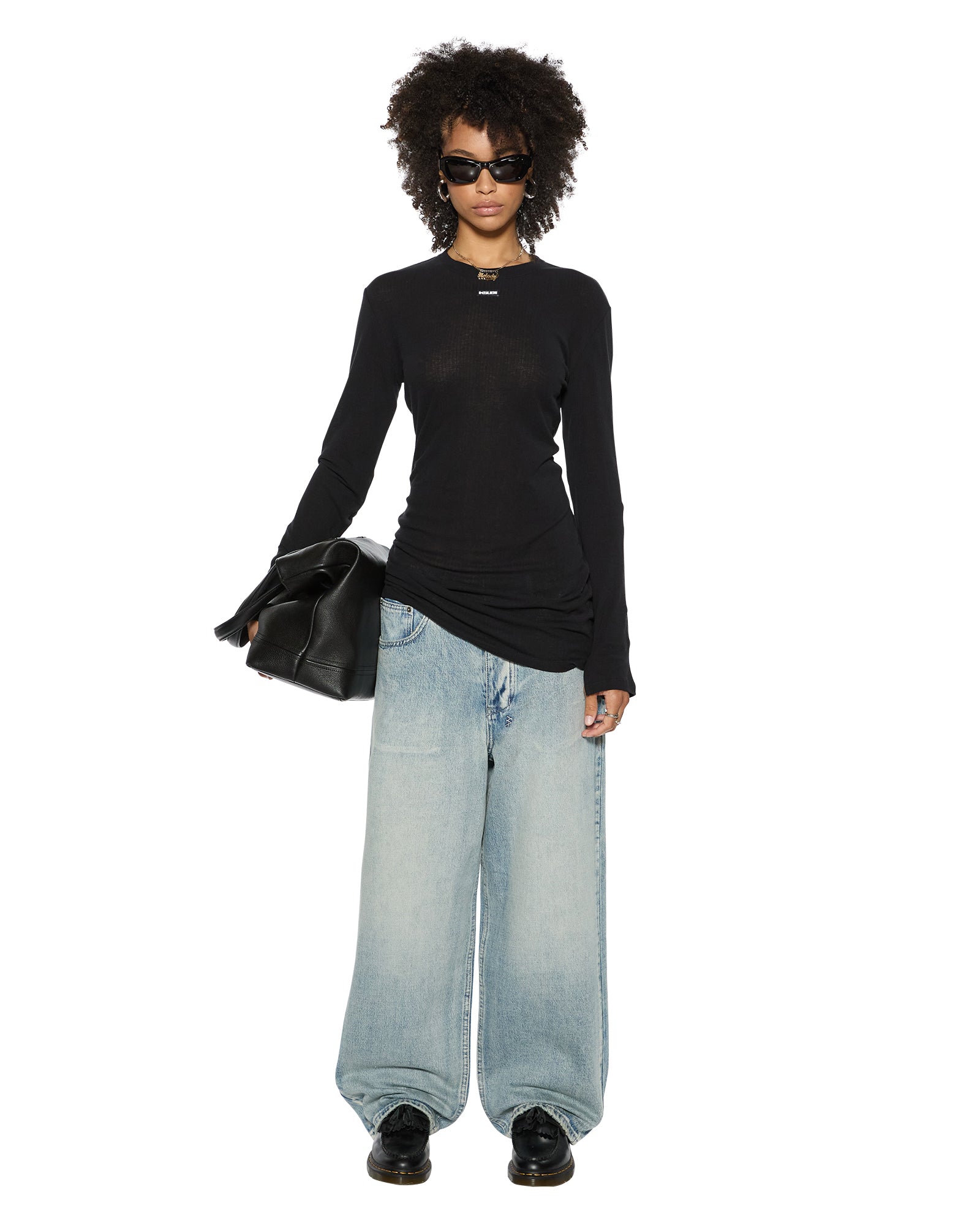 CRAWFORD LS MINI DRESS BLACK - Image 7