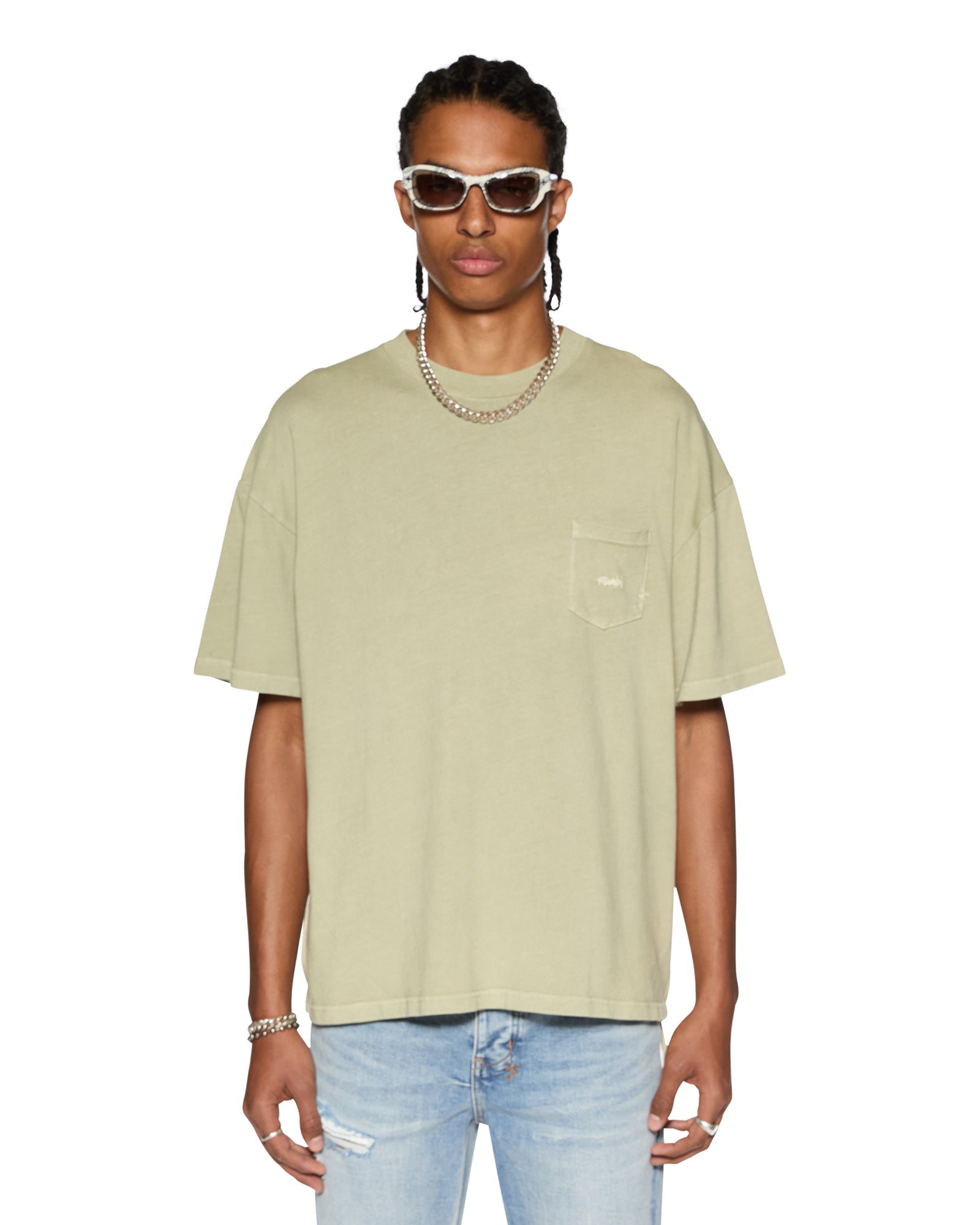EST POCKET SS TEE GRASS - Image 3