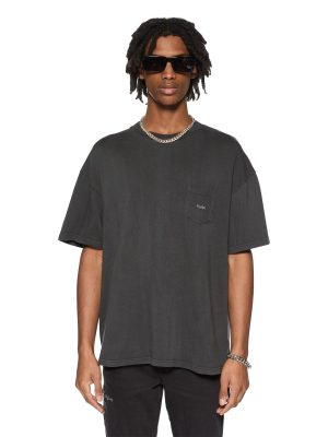 EST POCKET SS TEE OLD BLACK