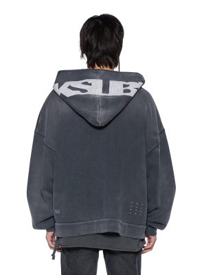 ACE EKCESS ZIP THRU HOODIE BLACK FADE
