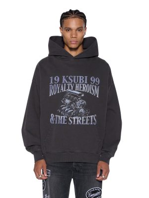 ENGINE EKCESS HOODIE FADED BLACK