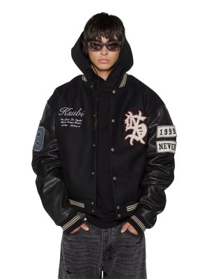 PLAYOFF VARSITY JACKET BLACK