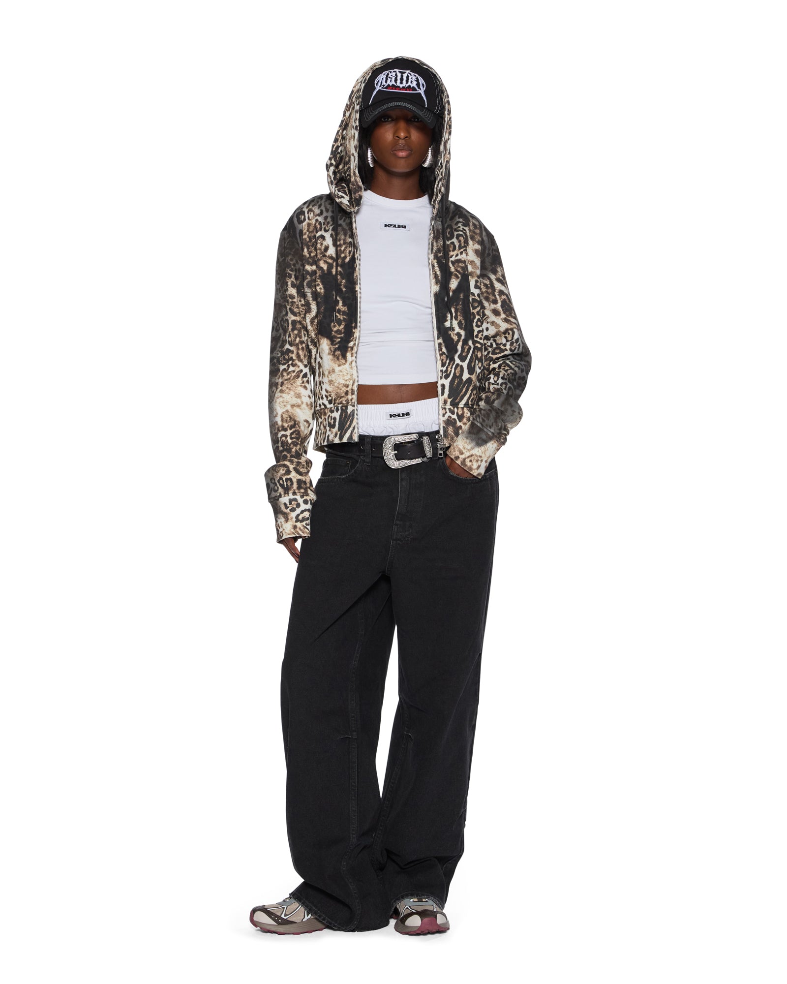 MOWALOLA ZIP HOODIE CHEETAH - Image 2