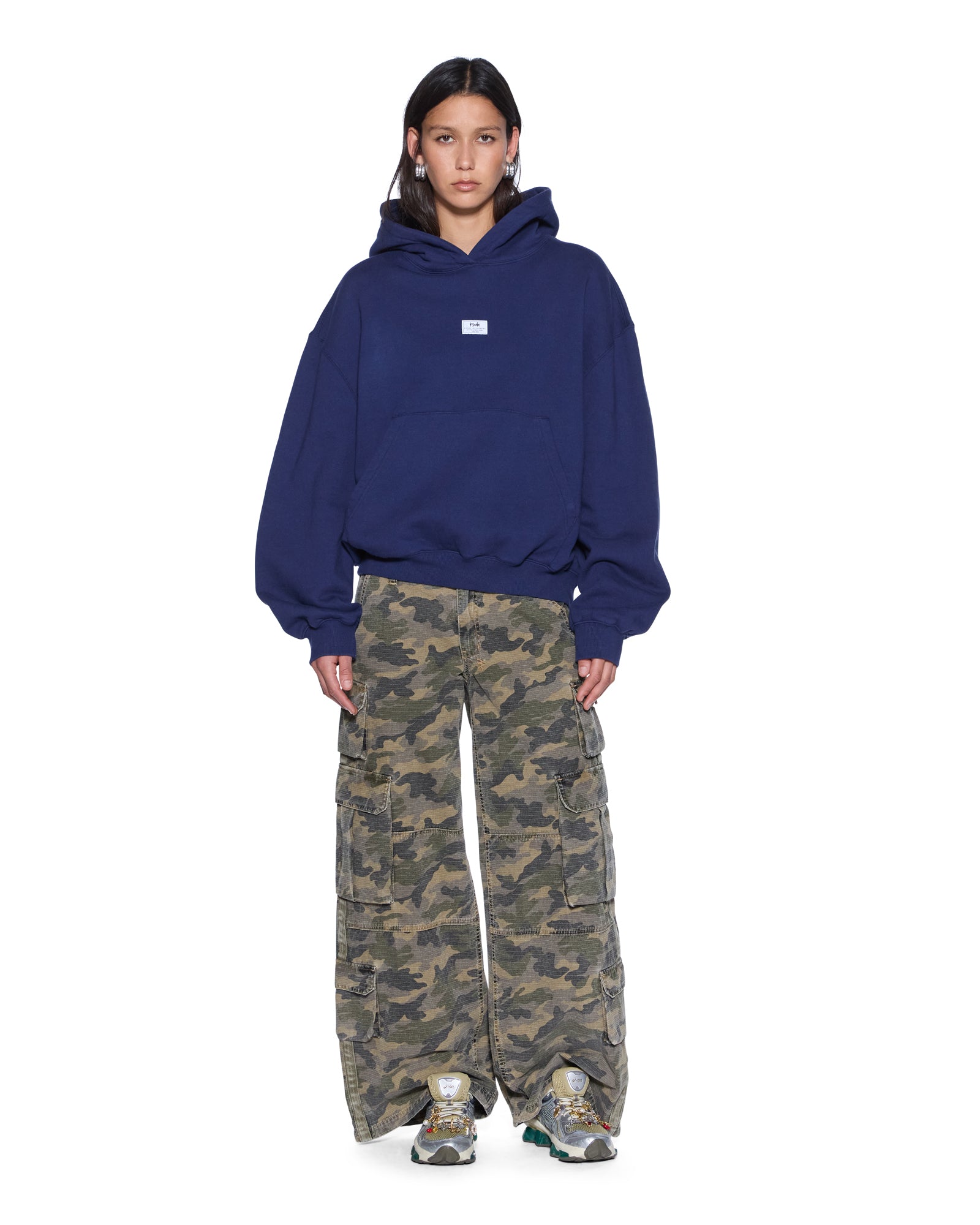 SLOUCH HOODIE NAVY - Image 2