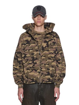 ZIP THRU HALEN HOODIE CAMO