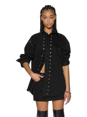 OVERSIZED LS SHIRT SPLIT VICE