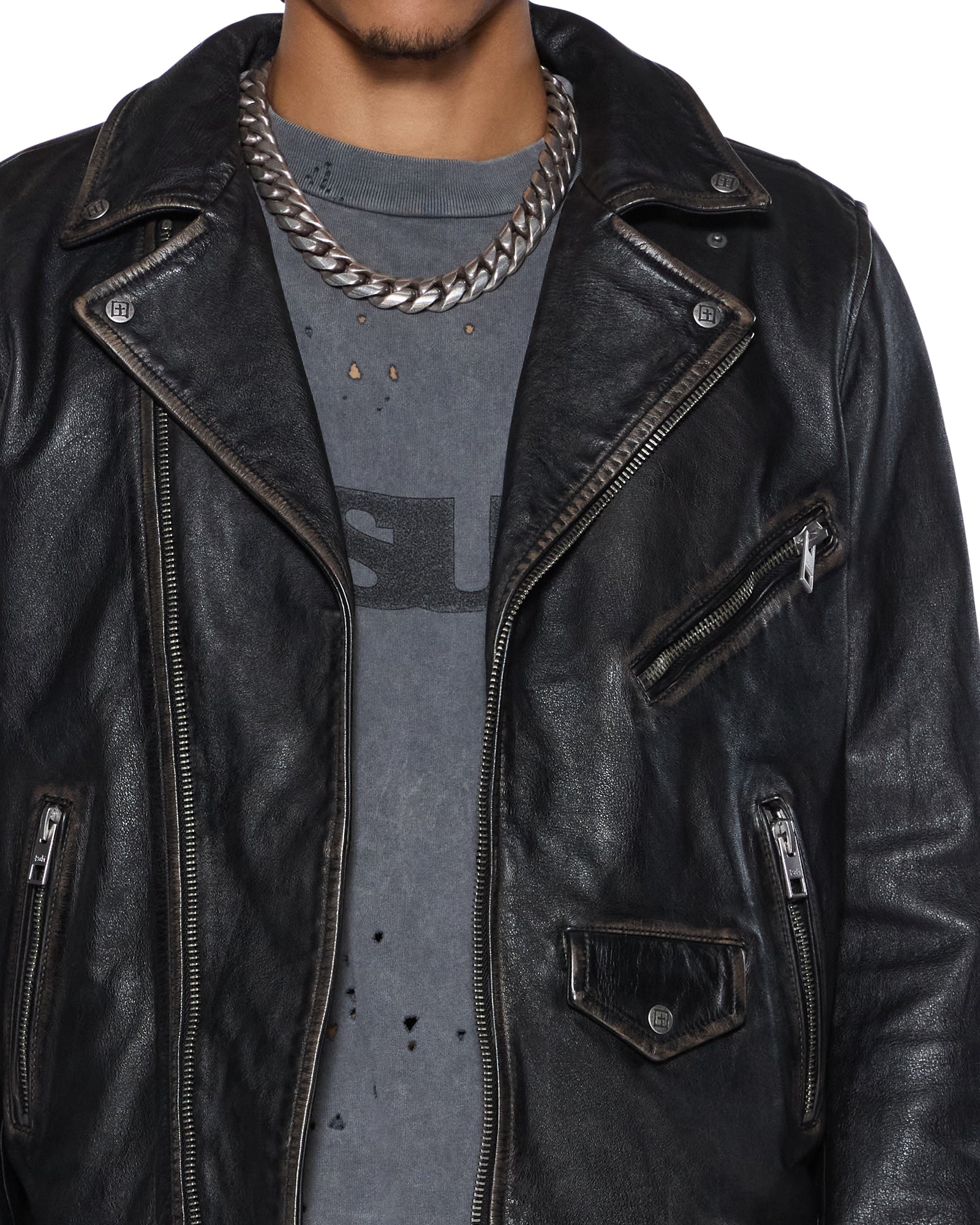 SOTT CAPITOL LEATHER JACKET BLACK - Image 6