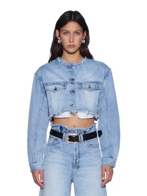 TORN OFF CROP TRUCKER VAPOUR