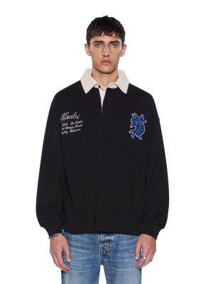 RUGGED RUGBY LS JERSEY BLACK FADE