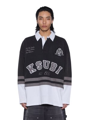 DUKE RUGBY LS JERSEY BLACK