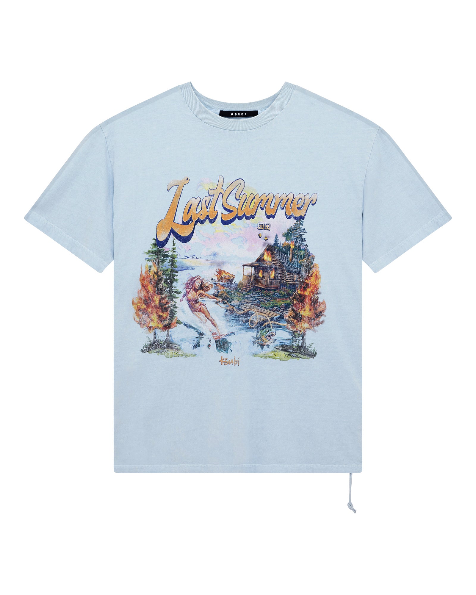 LAST SUMMER BIGGIE SS TEE BLUE MIST - Image 4