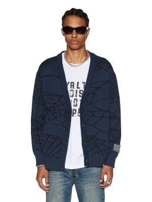 LIES KNIT CARDIGAN GASOLINE