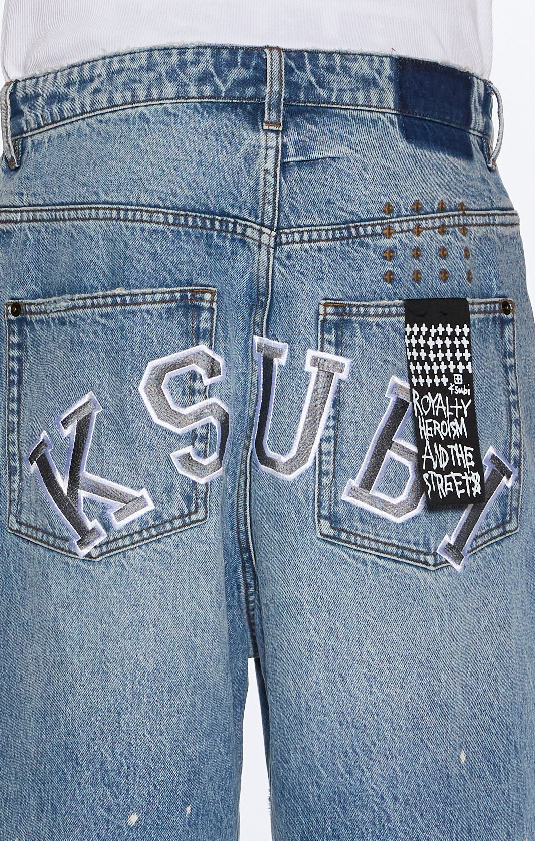 MAXX SHORT 70'S BLUE TRASHED - Image 3