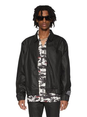 RAIDER HARRINGTON WAXED BLACK