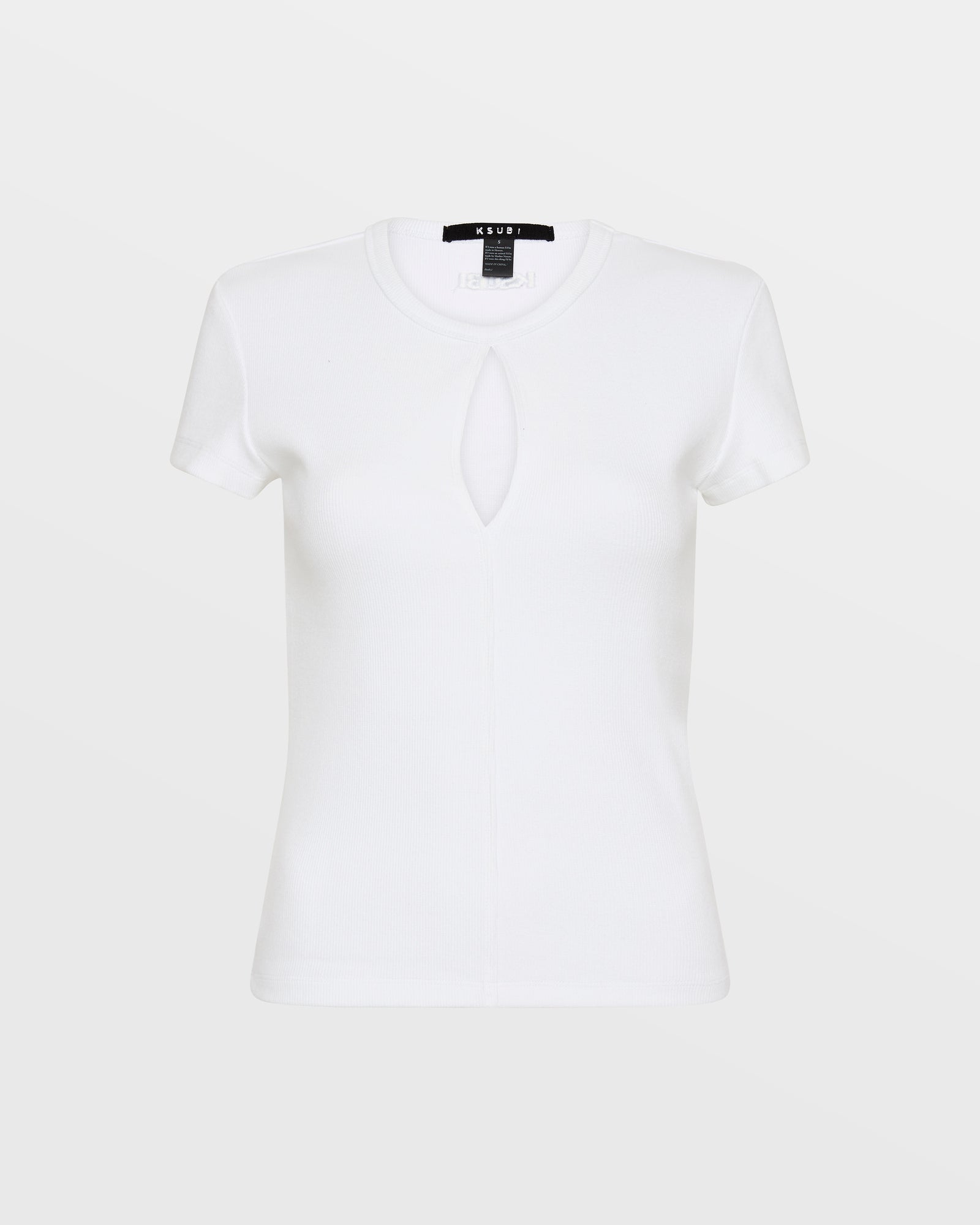 KUT OUT SS TEE WHITE - Image 5