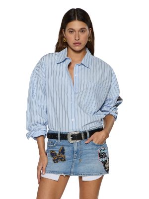 ASTRA LS SHIRT BLUE STRIPE BADGE