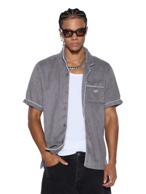 LOUNGE SS RESORT SHIRT CHARCOAL