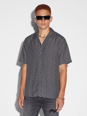 PLUS RESORT SS SHIRT NAVY