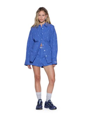 BOXER SHORTS COBALT STRIPE