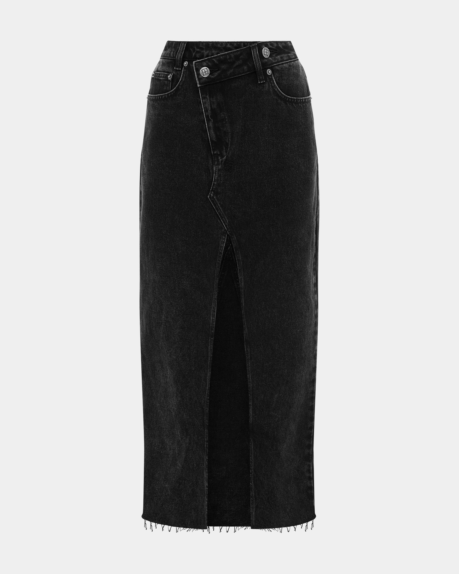 RELAX MAXI SKIRT WASHED BLACK - Image 5