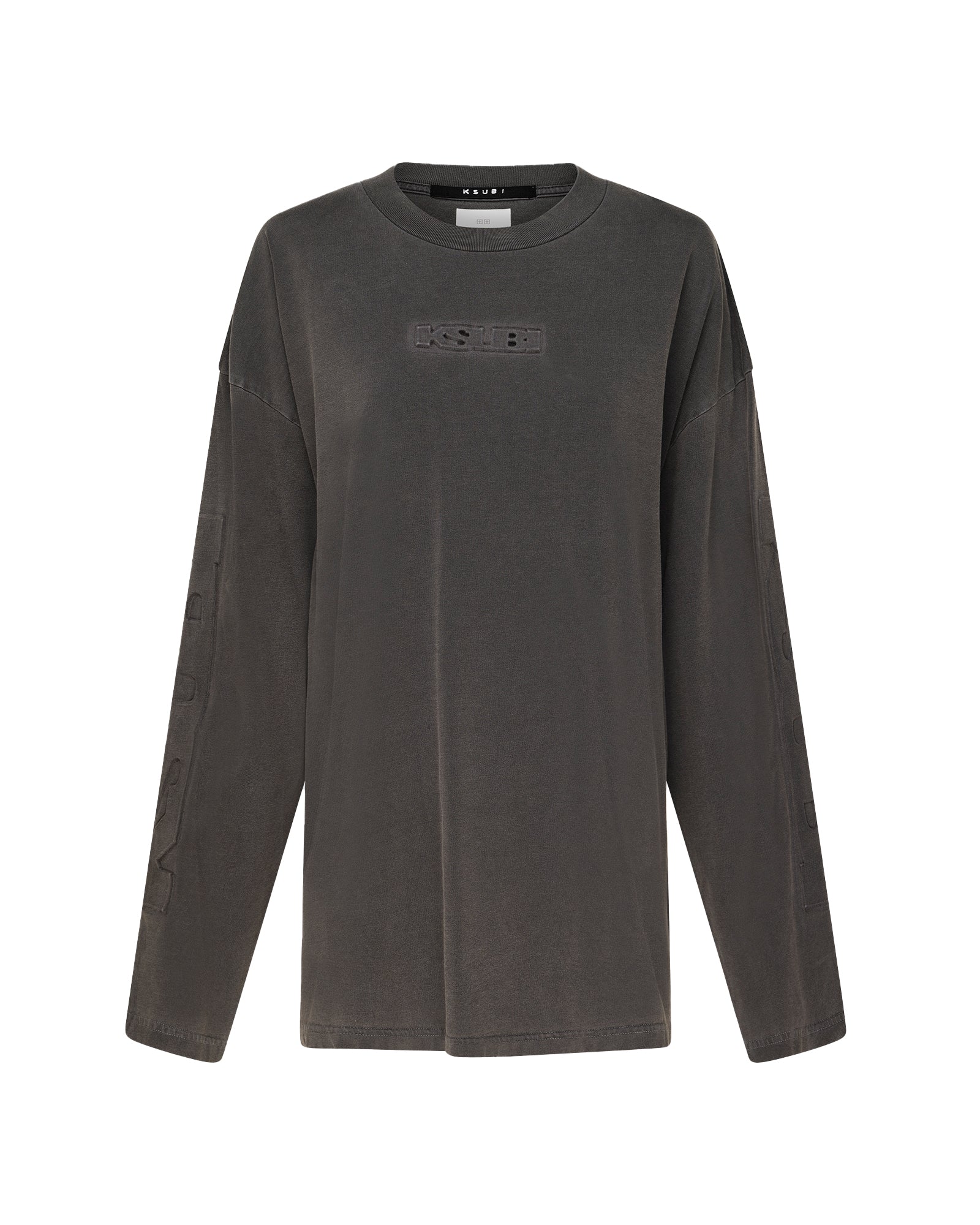 SOTT BOYFRIEND LS TEE CHARCOAL - Image 7