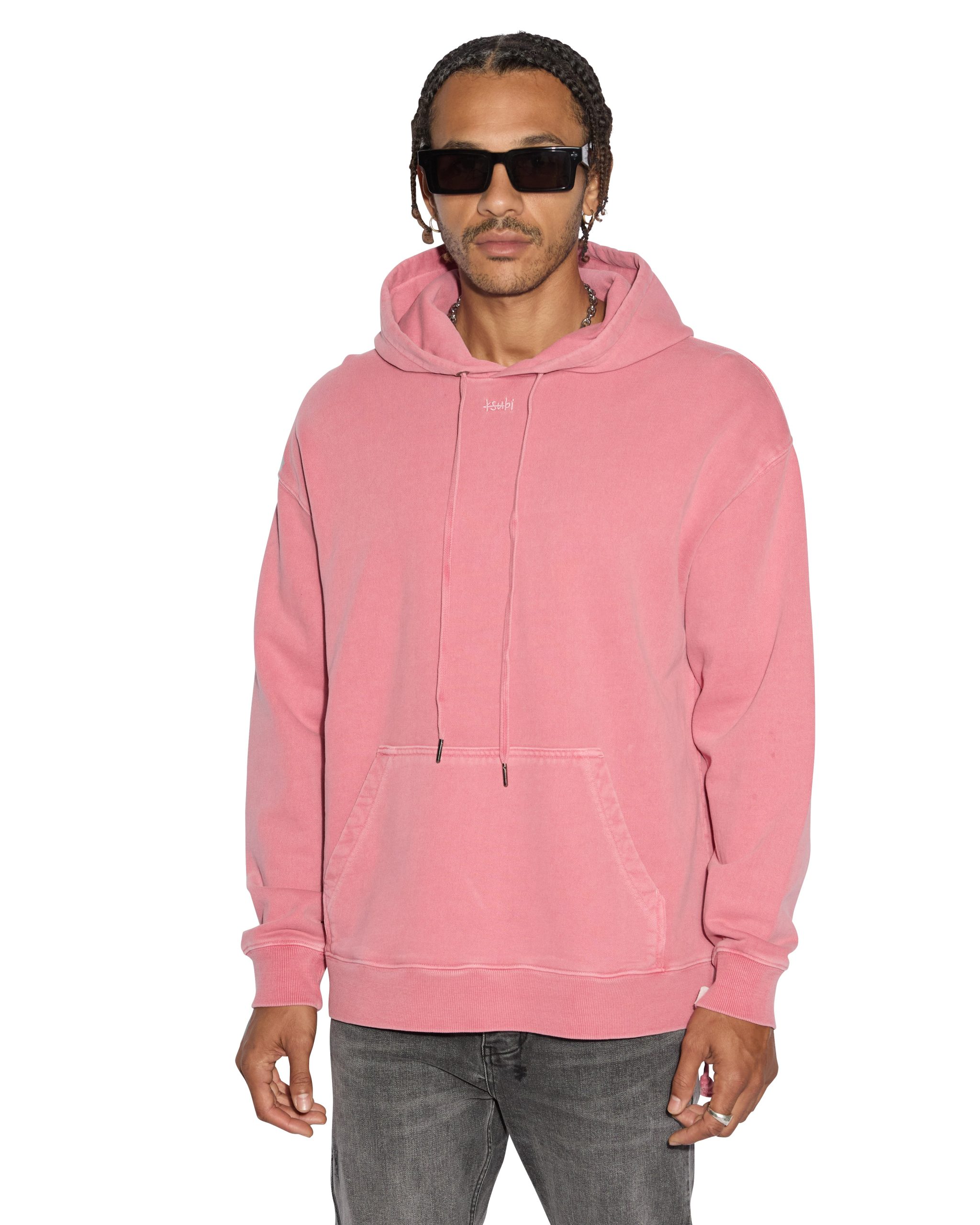 1999 BIGGIE HOODIE BLEACHED RED - Image 4