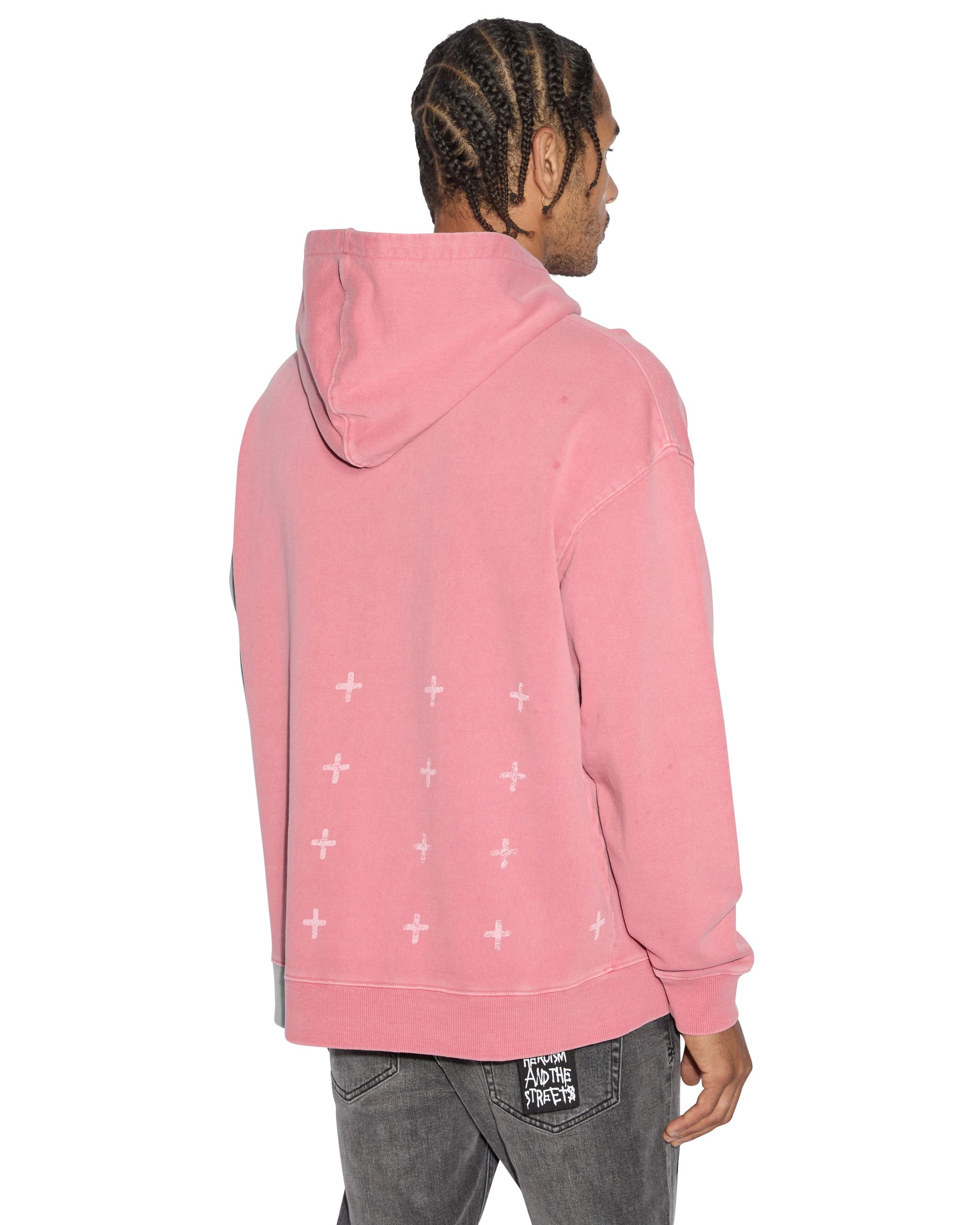 1999 BIGGIE HOODIE BLEACHED RED - Image 6