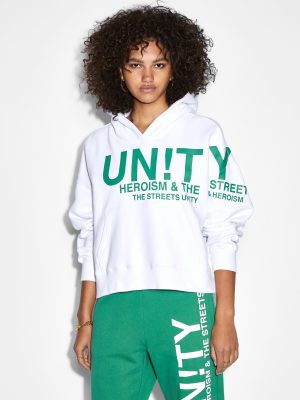UNITY SLOUCH HOODIE WHITE