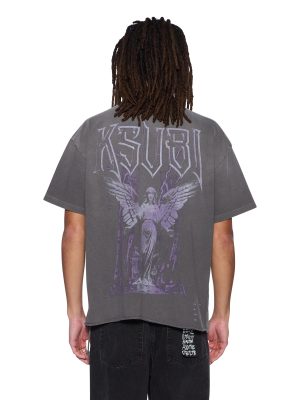 UTOPIA ANGEL EKCESS  SS TEE CHARCOAL