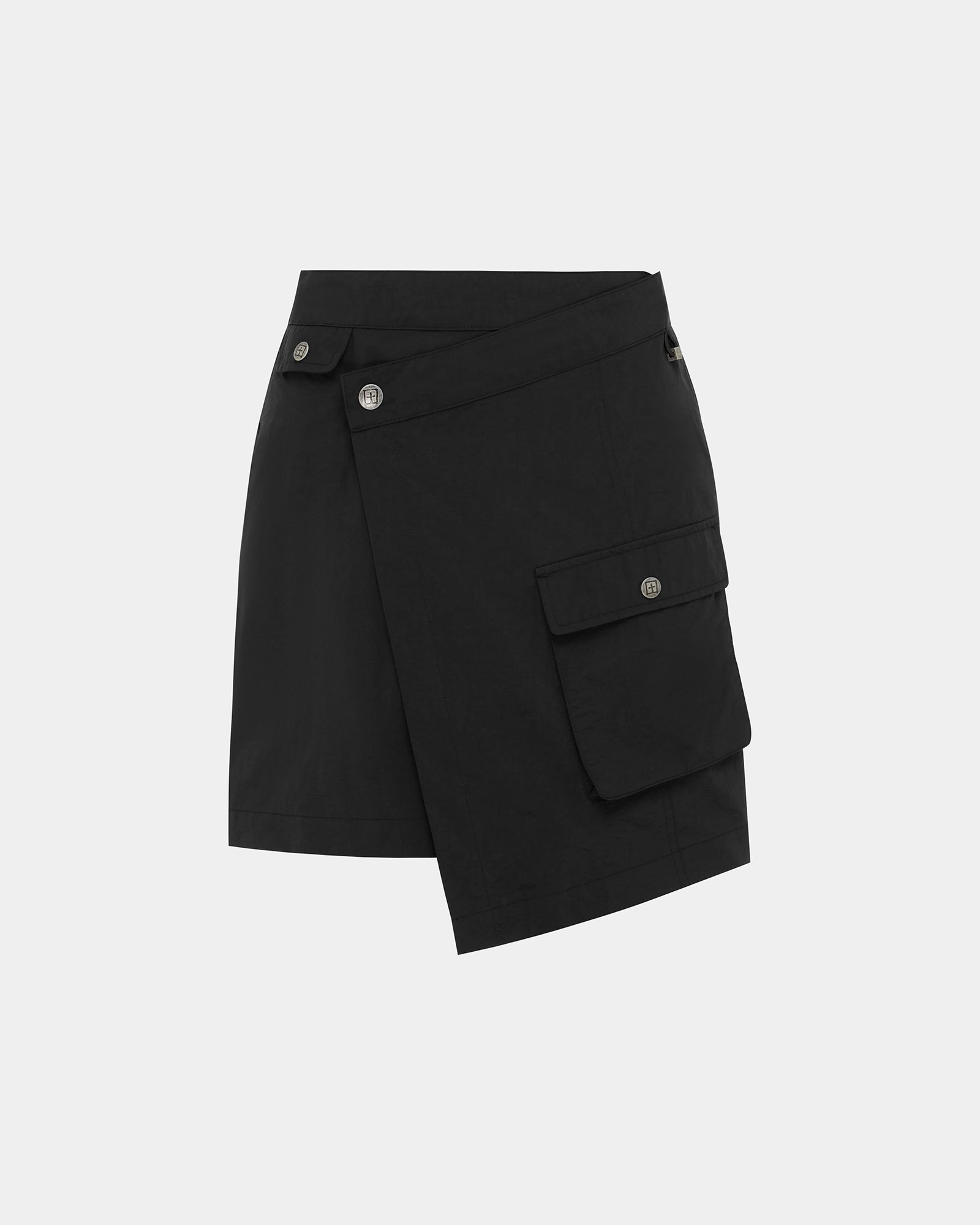 TACTIC CARGO RAP SKIRT BLACK - Image 5