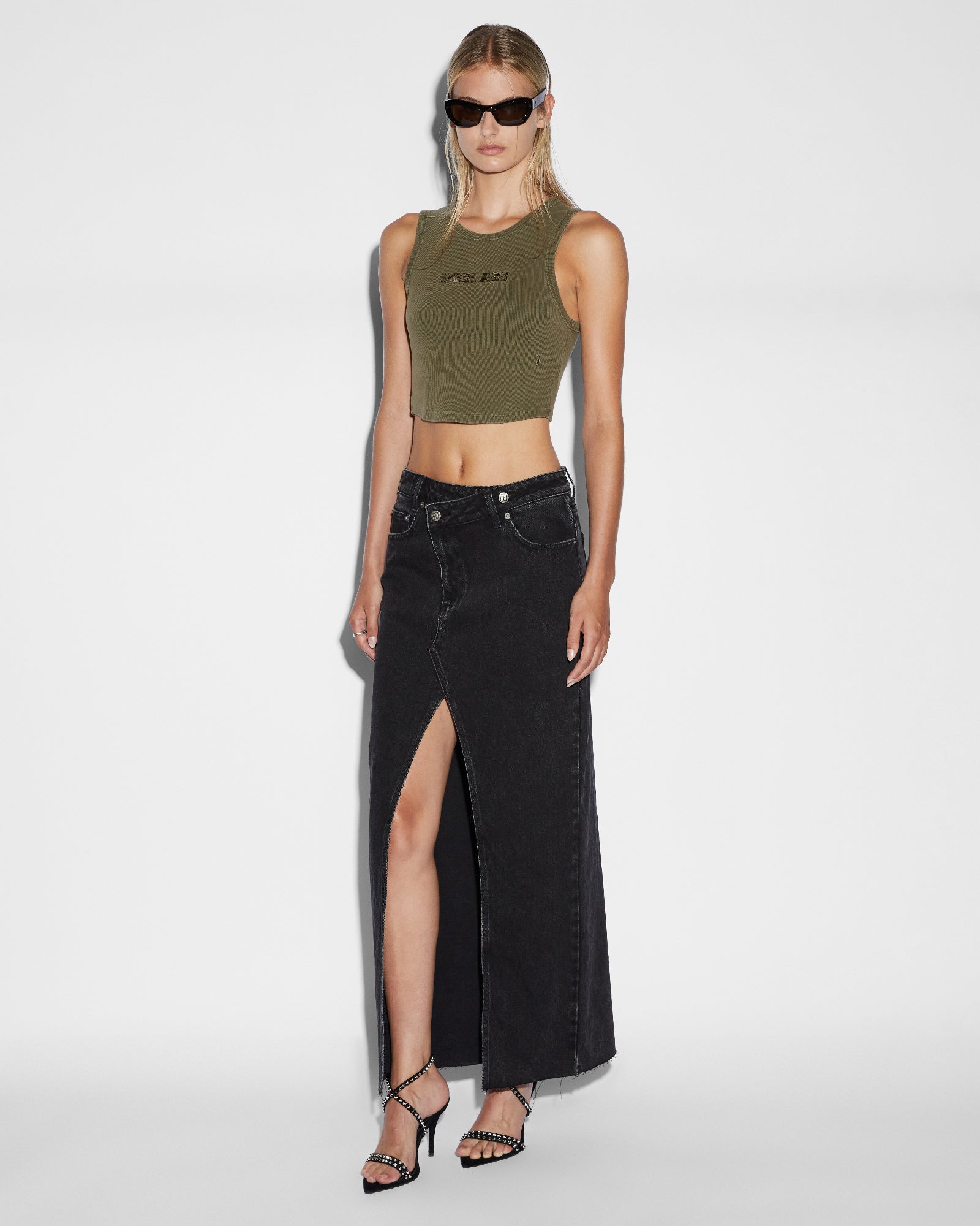 RELAX MAXI SKIRT WASHED BLACK - Image 2