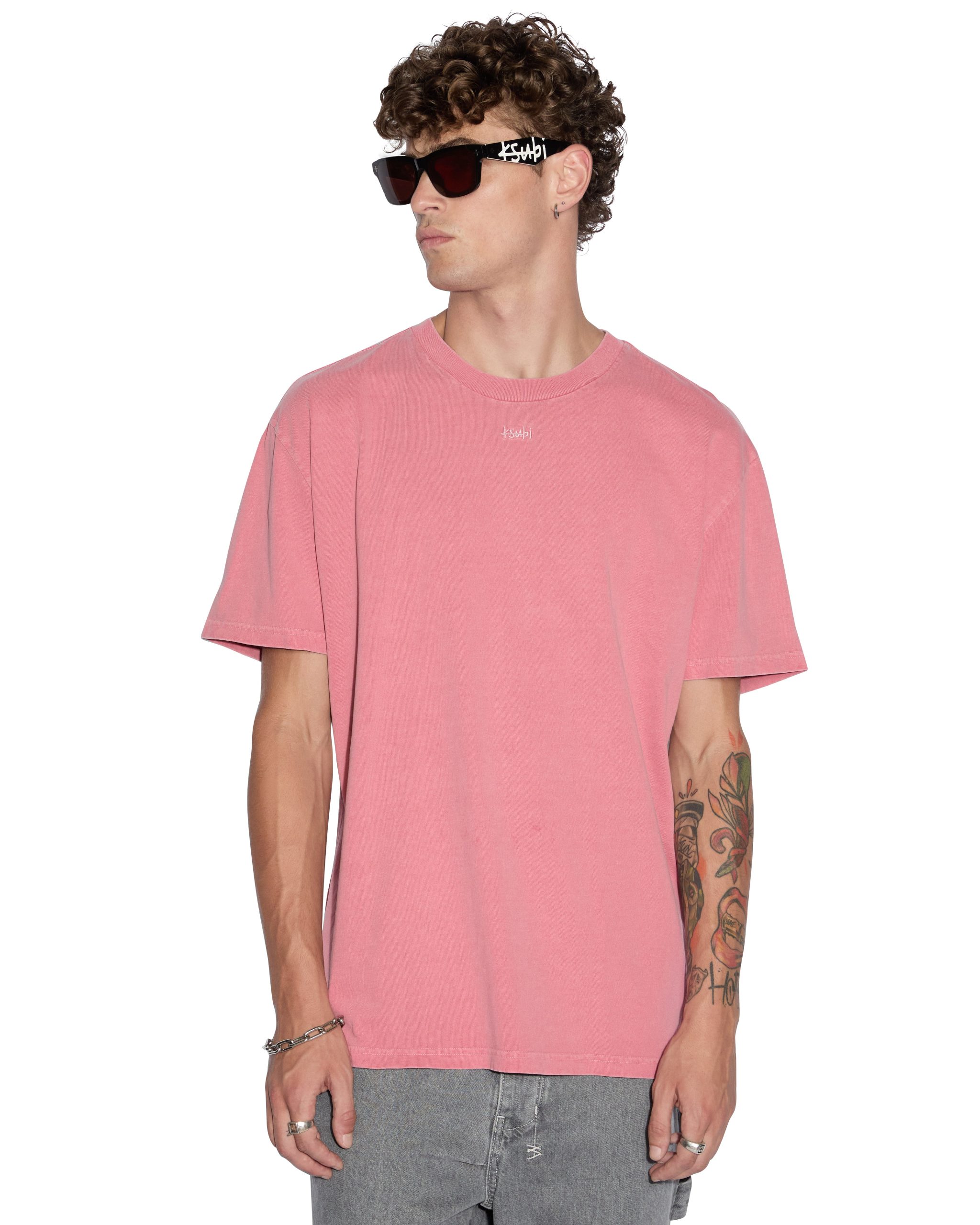 1999 BIGGIE SS TEE BLEACHED RED - Image 3