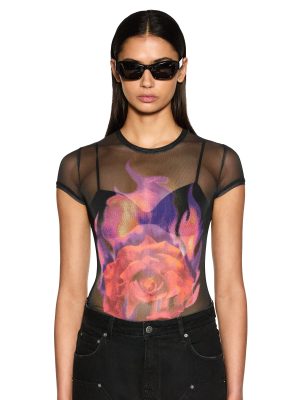 ABLAZE MESH SS TEE BLACK