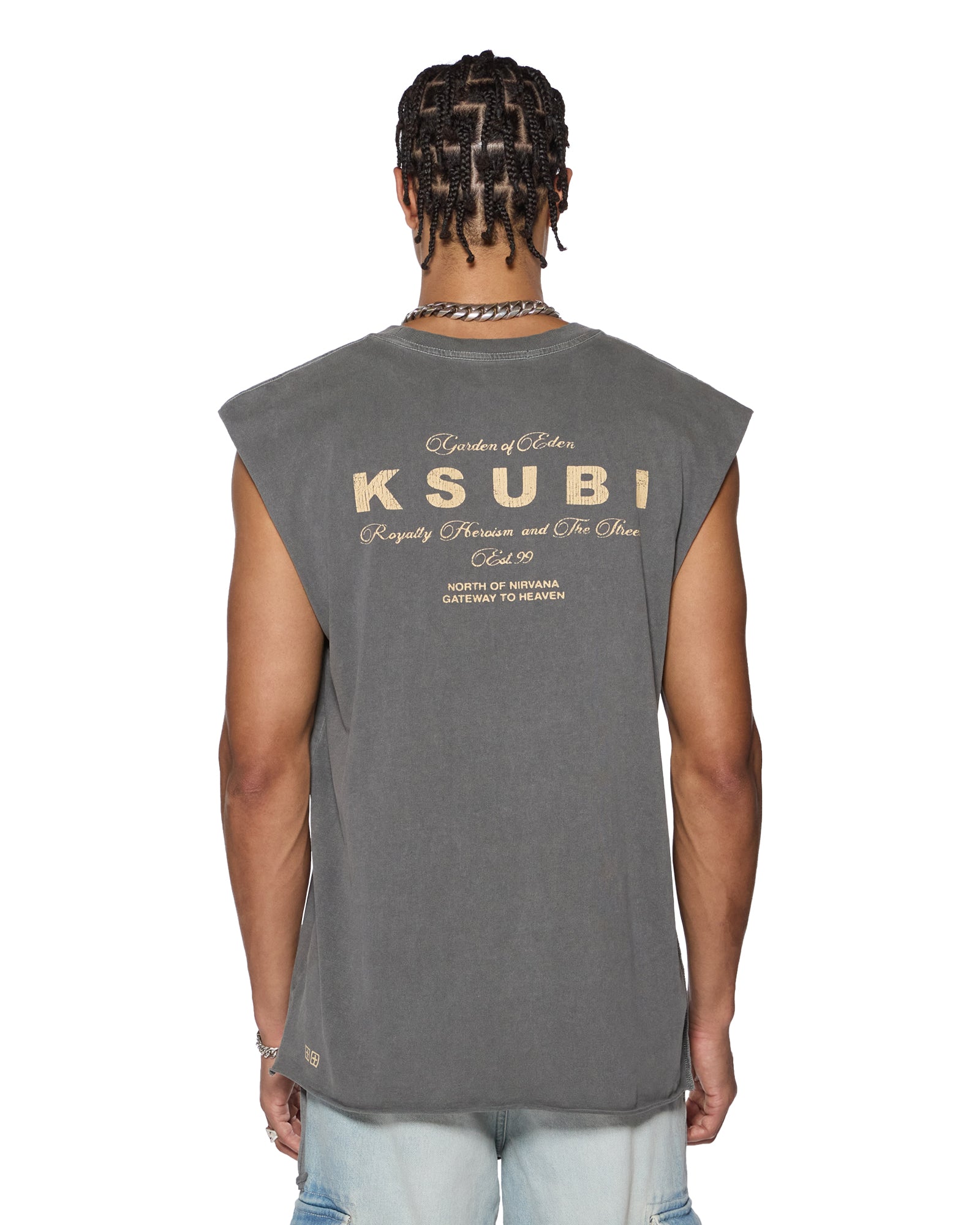 LOCK CUT OFF TEE CHARCOAL - Image 2