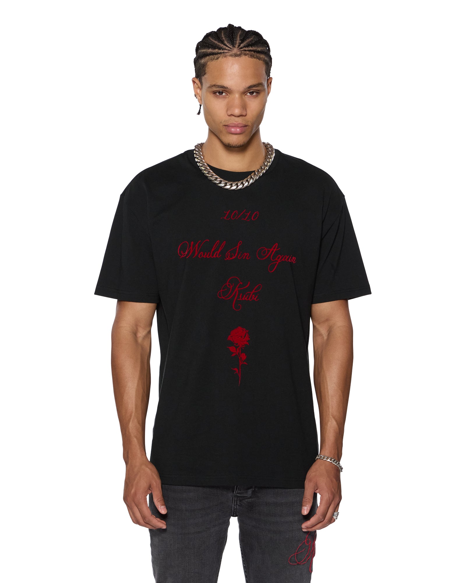 SIN AGAIN BIGGIE SS TEE JET BLACK
