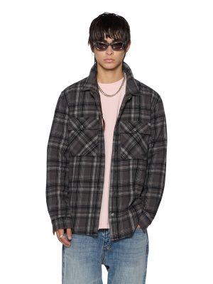 SNAKEBITE SHIRT CHECK CHARCOAL