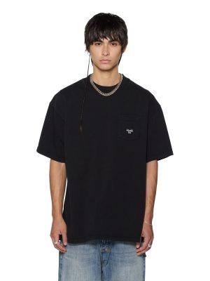 STAMP EKCESS POCKET SS TEE BLACK