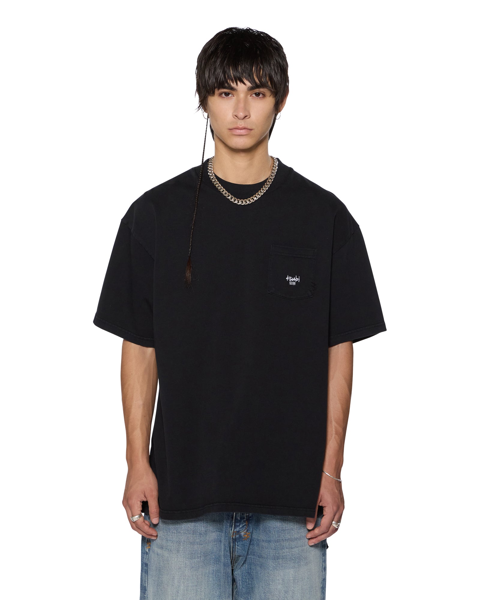 STAMP EKCESS POCKET SS TEE BLACK