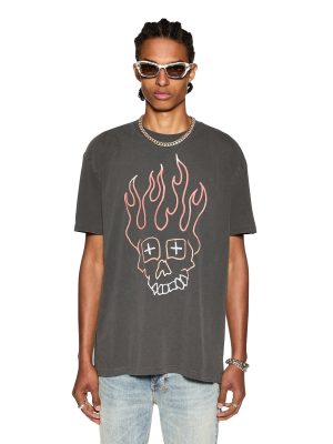 SKULL BIGGIE SS TEE FADED BLACK