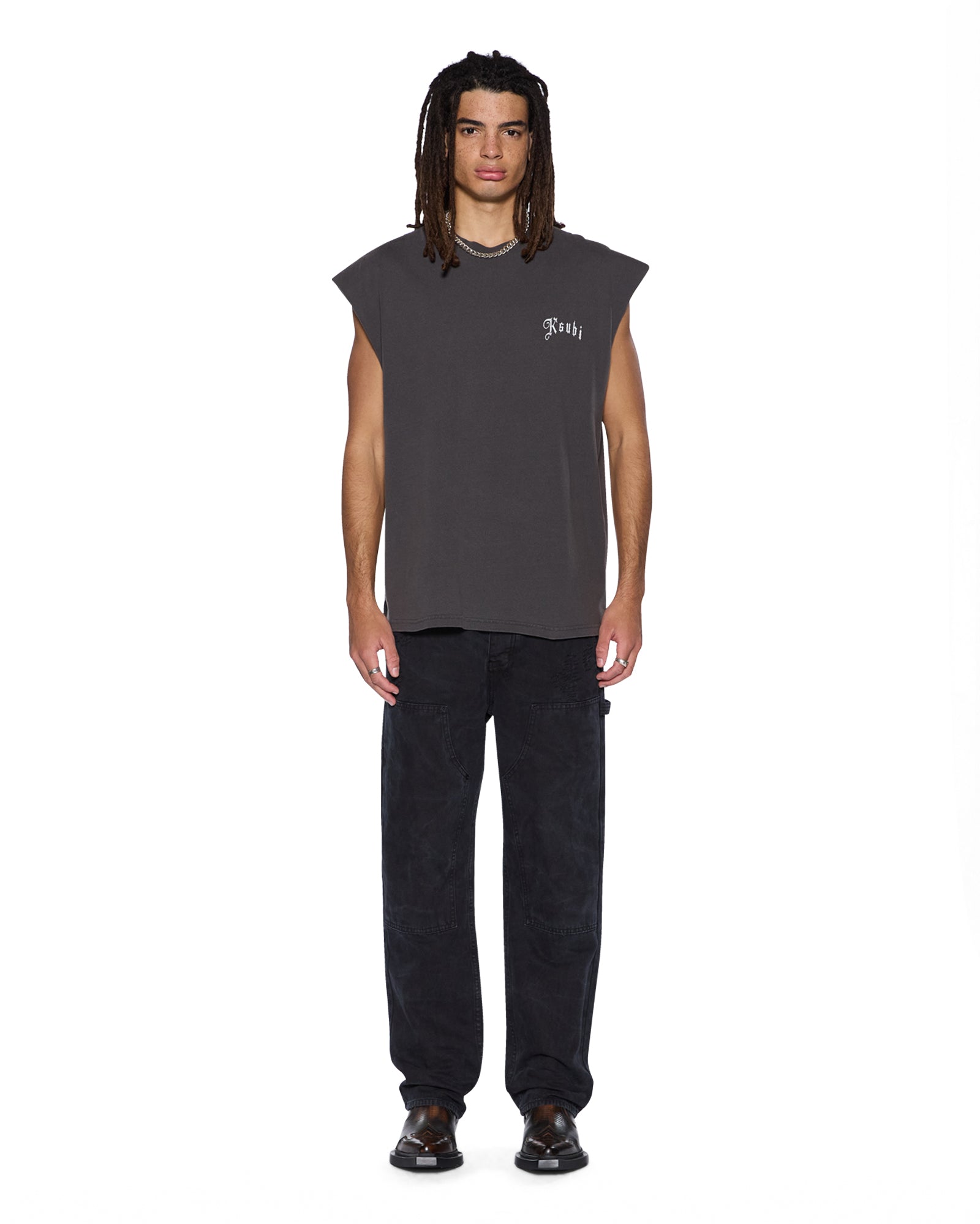 TRUCKSTOP EKCESS CUTOFF FADED BLACK - Image 4