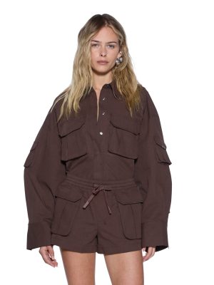 ASTRA LS CARGO SHIRT CHOCOLATE