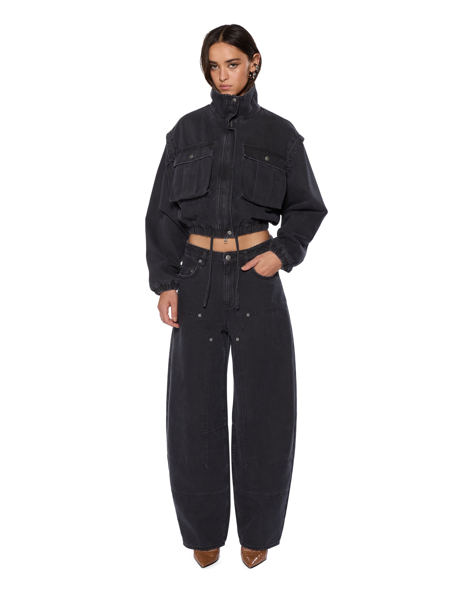 CROPPED ANORAK BLACK - Image 2