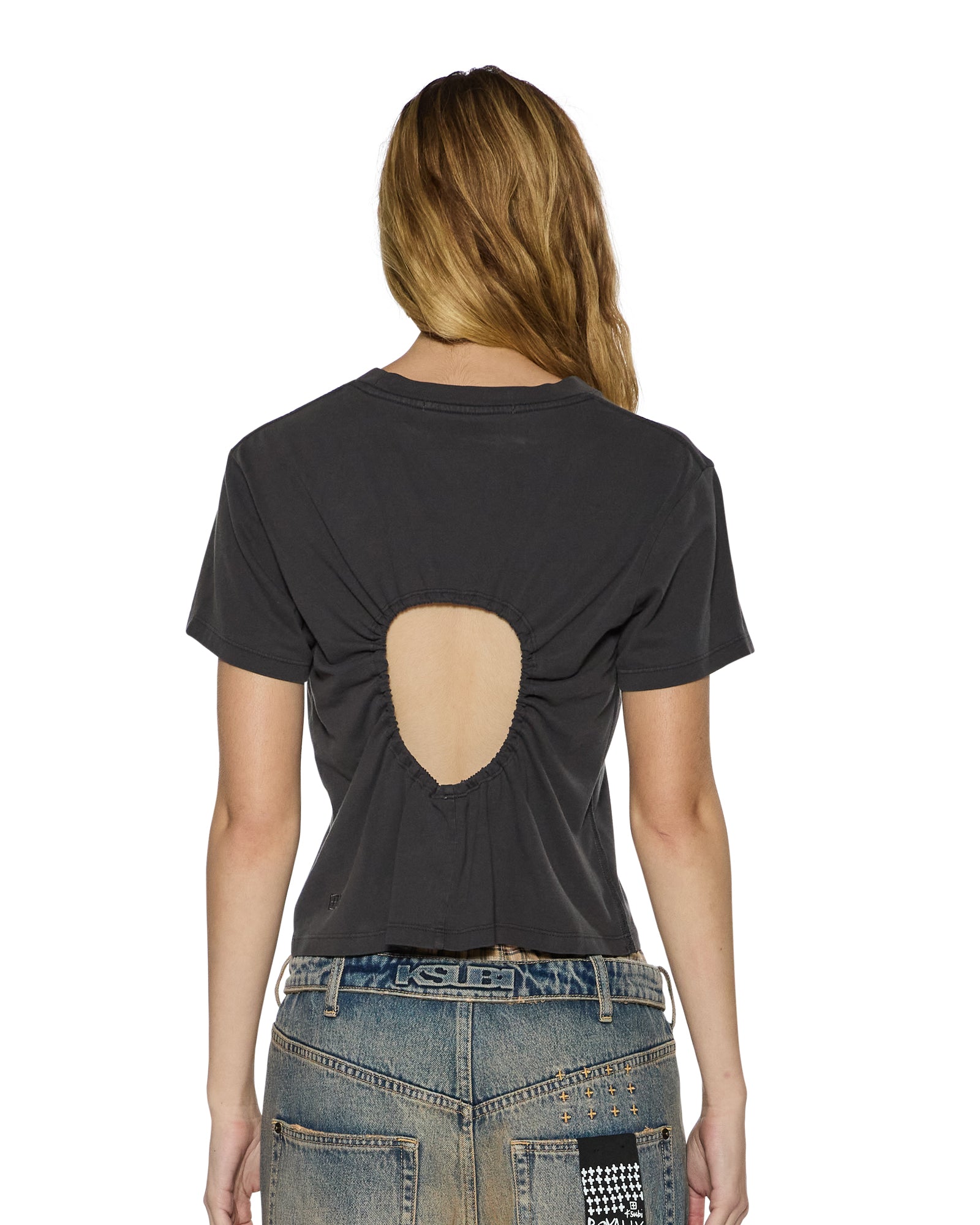 FUNNY BUNNY SHRUNKEN SS TEE WASHED BLACK - Image 2