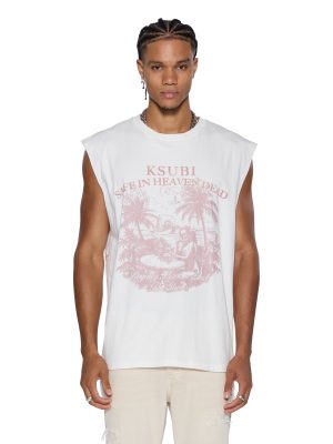 PARADISO CUT OFF TEE VINTAGE WHITE